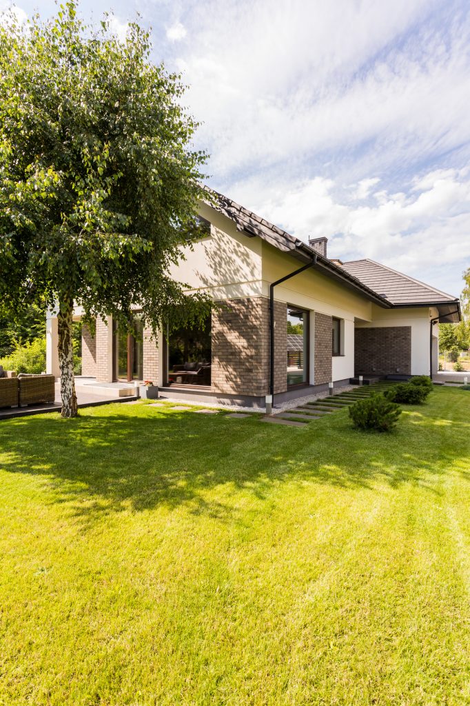 Big house in the suburbs